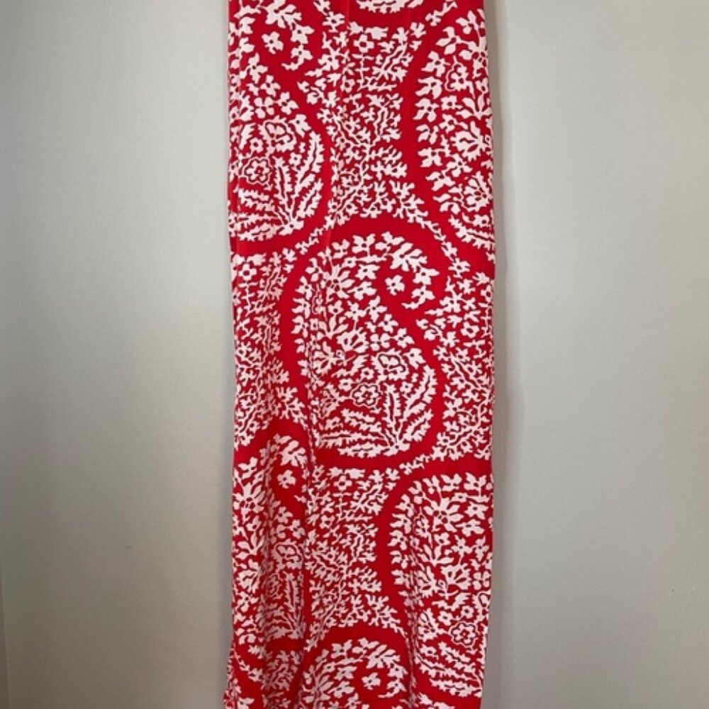 Factory Hi/low maxi dress bright red adjustable spaghetti strap